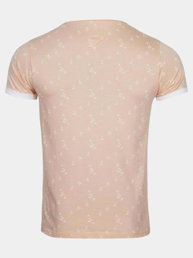T-shirt imprimé maceo pastel orange homme - La Maison Blaggio