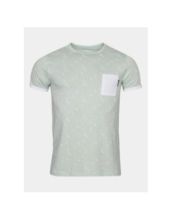 T-shirt imprimé maceo pastel vert homme - La Maison Blaggio