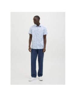 Chemise à fleurs summer bleu homme - Jack & Jones