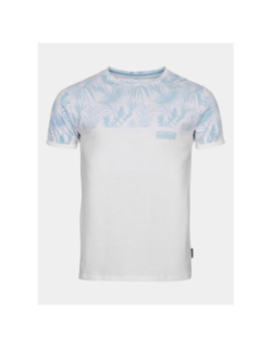 T-shirt imprimés marou blanc bleu homme - La Maison Blaggio