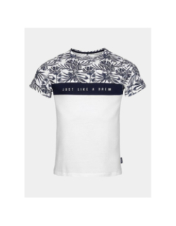T-shirt maldives blanc bleu homme - La Maison Blaggio