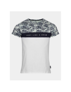 T-shirt maldives blanc vert bleu homme - La Maison Blaggio