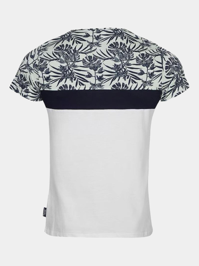 T-shirt maldives blanc vert bleu homme - La Maison Blaggio