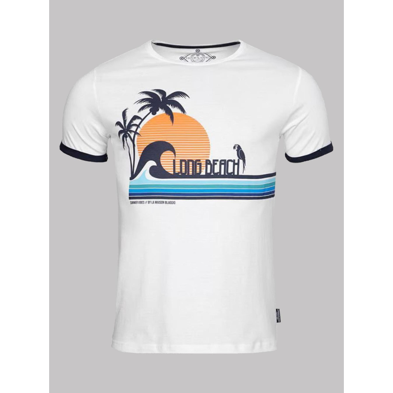 T-shirt mola blanc homme - La Maison Blaggio