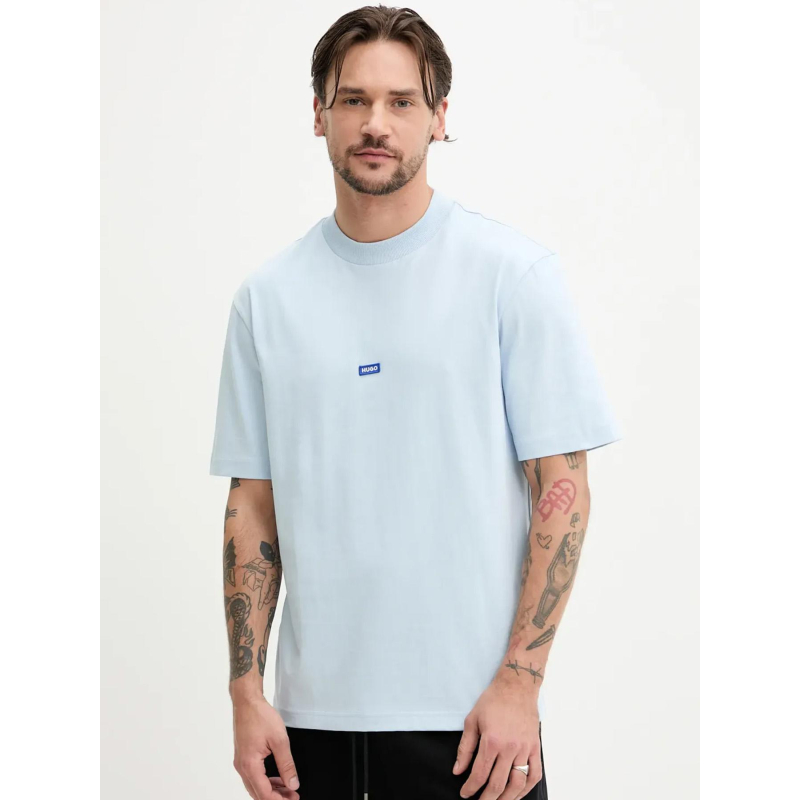 T-shirt nieros open bleu clair homme - Hugo