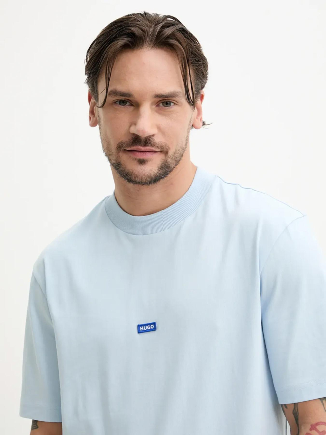 T-shirt nieros open bleu clair homme - Hugo