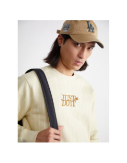Sweatshirt rayé club aop beige homme - Nike