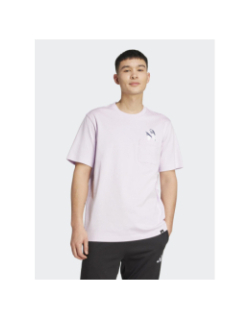 T-shirt slide pocket violet homme - Adidas