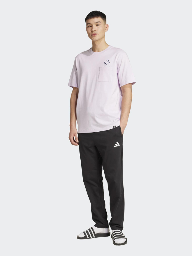 T-shirt slide pocket violet homme - Adidas