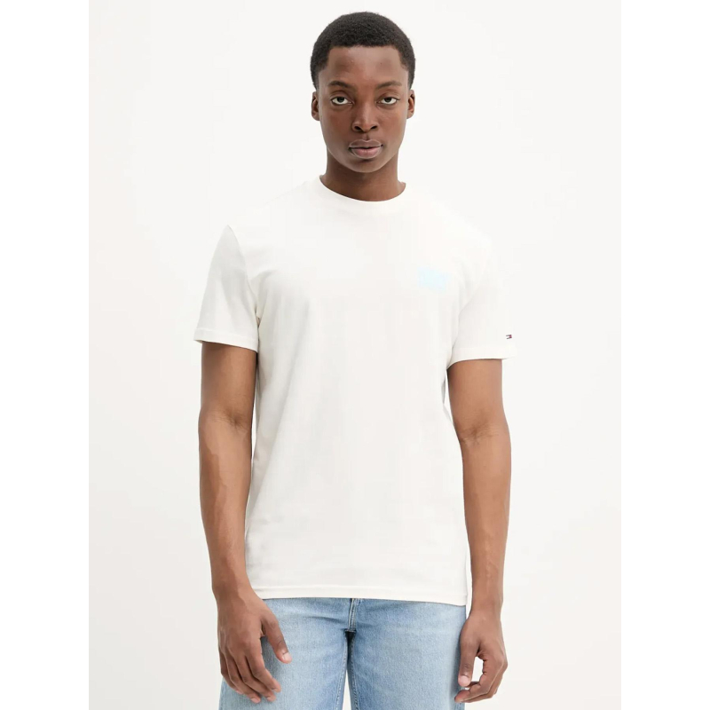 T-shirt regular bubble écru homme - Tommy Jeans