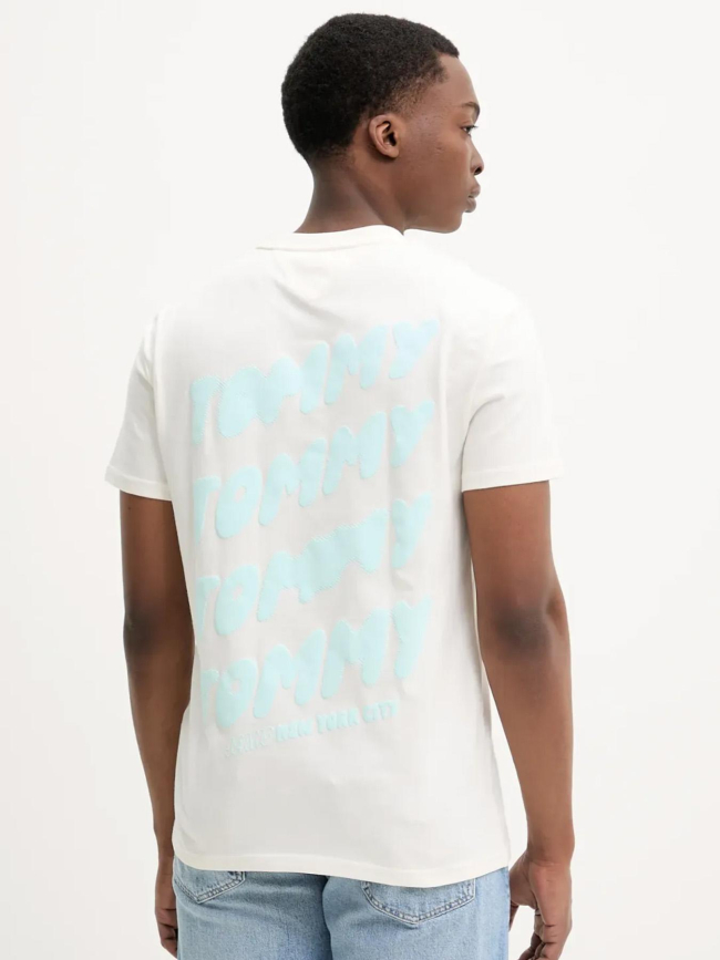 T-shirt regular bubble écru homme - Tommy Jeans