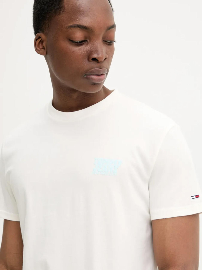 T-shirt regular bubble écru homme - Tommy Jeans