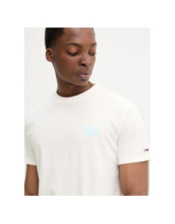 T-shirt regular bubble écru homme - Tommy Jeans