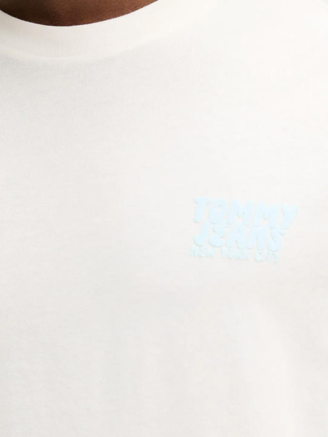T-shirt regular bubble écru homme - Tommy Jeans