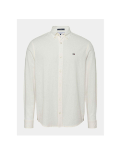 Chemise regular linen blanc homme - Tommy Jeans