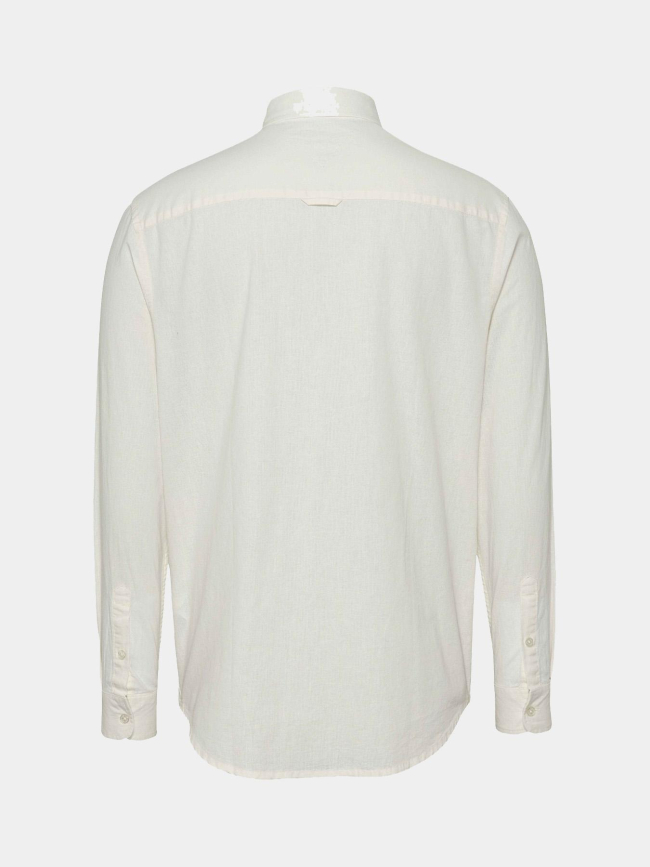Chemise regular linen blanc homme - Tommy Jeans