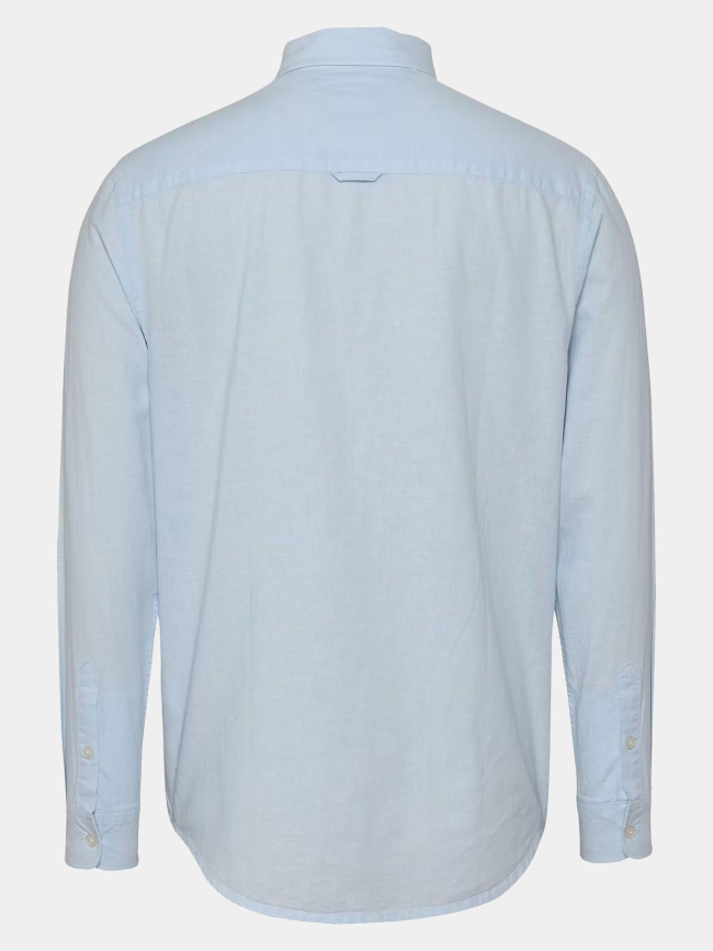 Chemise regular linen bleu clair homme - Tommy Jeans