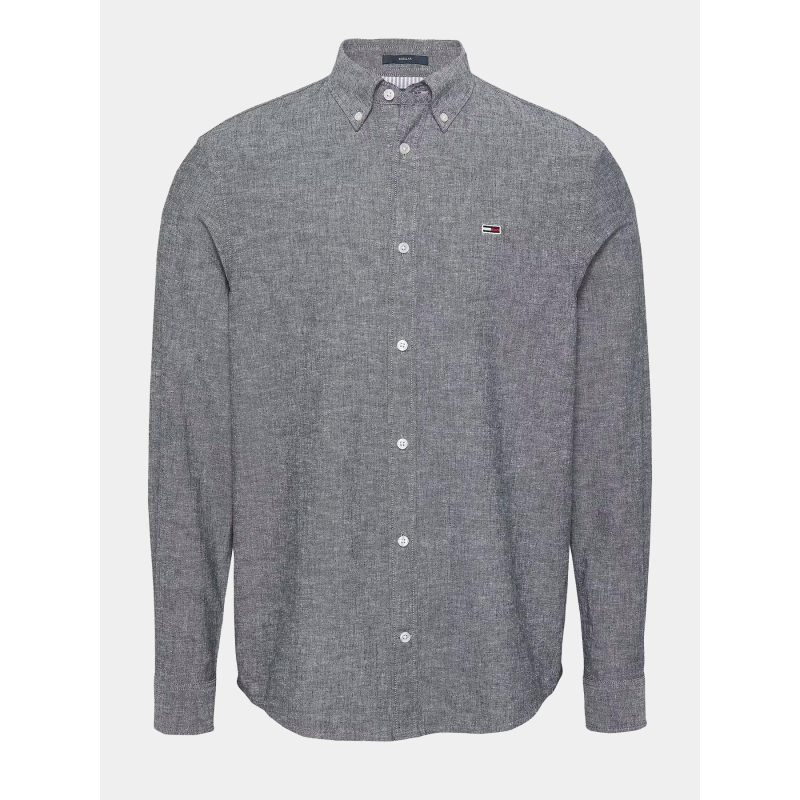 Chemise regular linen bleu homme - Tommy Jeans