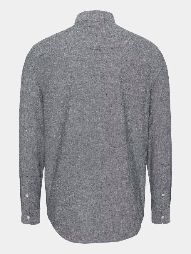 Chemise regular linen bleu homme - Tommy Jeans