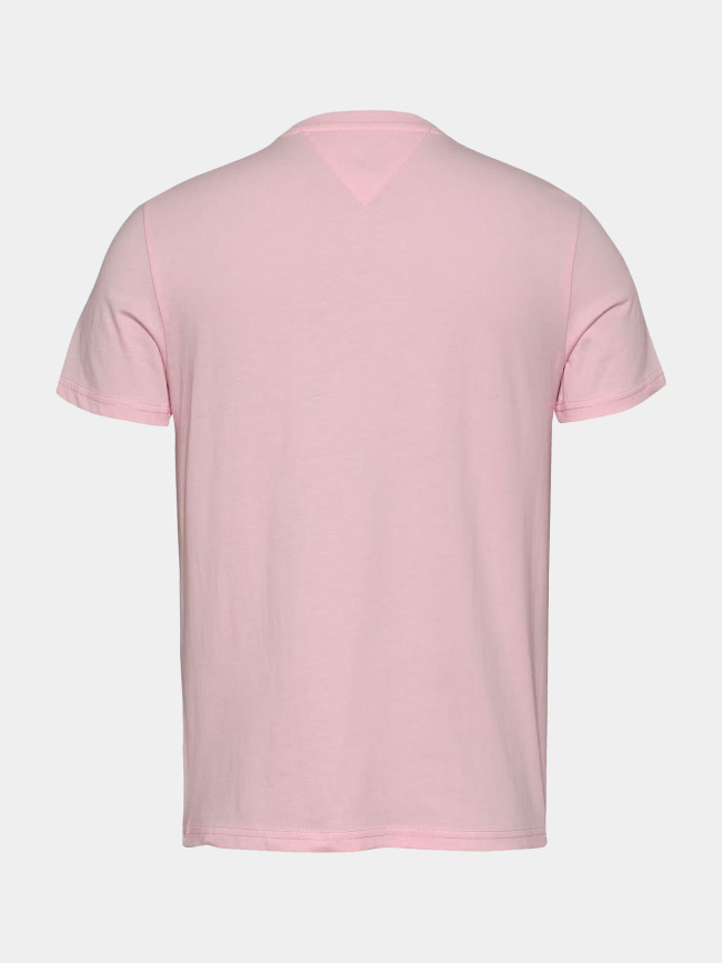 T-shirt slim jaspe rose homme - Tommy Jeans
