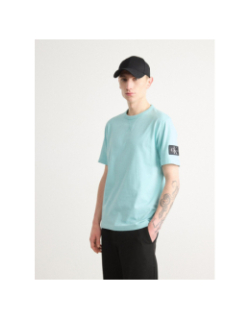 T-shirt badge regular bleu homme - Calvin Klein Jeans