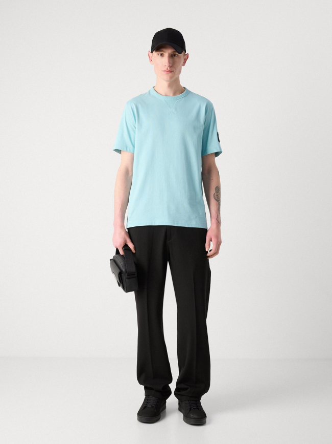 T-shirt badge regular bleu homme - Calvin Klein Jeans