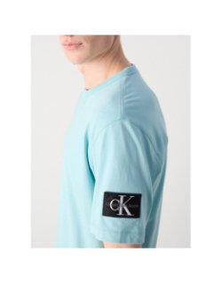 T-shirt badge regular bleu homme - Calvin Klein Jeans