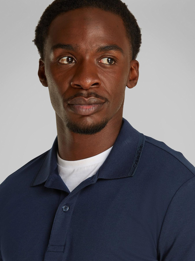 Polo thermo tech pique slim noir homme - Calvin Klein