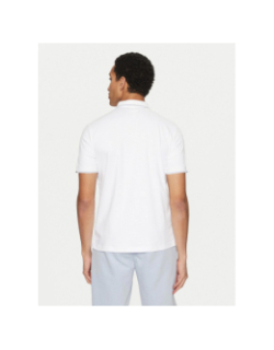 Polo slim liquid touch block blanc homme - Calvin Klein