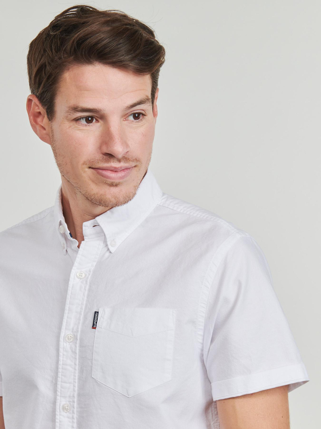 Chemise oxford optic blanc homme - Superdry
