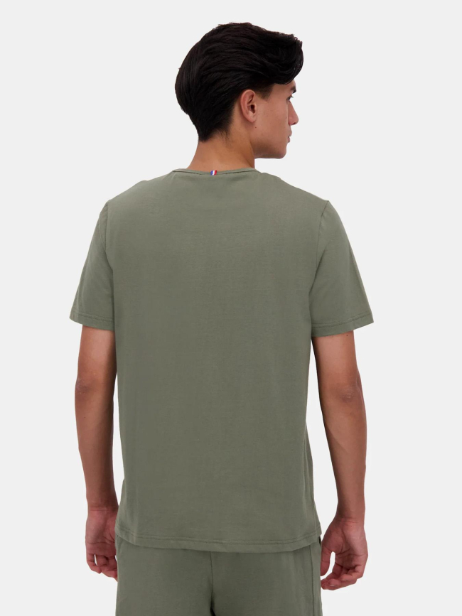 T-shirt monochrome kaki homme - Le Coq Sportif