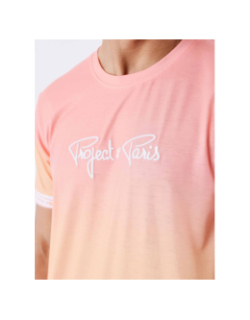 T-shirt signature dégradé orange rose homme - Project X Paris