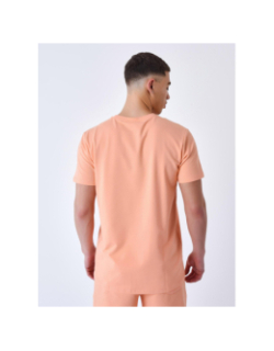 T-shirt logo brodé pèche orange homme - Project X Paris