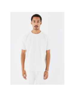 T-shirt col montant en maille blanc homme - Project X Paris