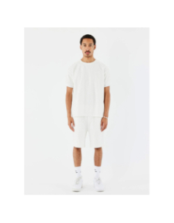 T-shirt col montant en maille blanc homme - Project X Paris