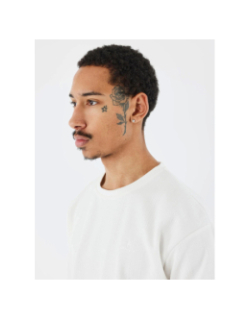 T-shirt col montant en maille blanc homme - Project X Paris