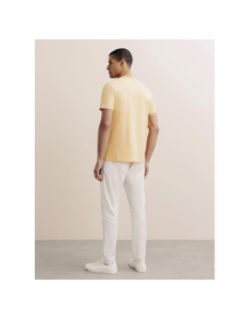 T-shirt col v à poche giraise orange homme - Izac