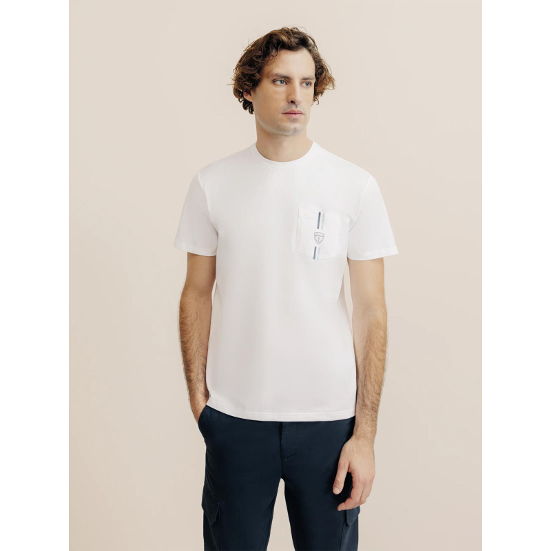 T-shirt à poche gouze blanc homme - Izac