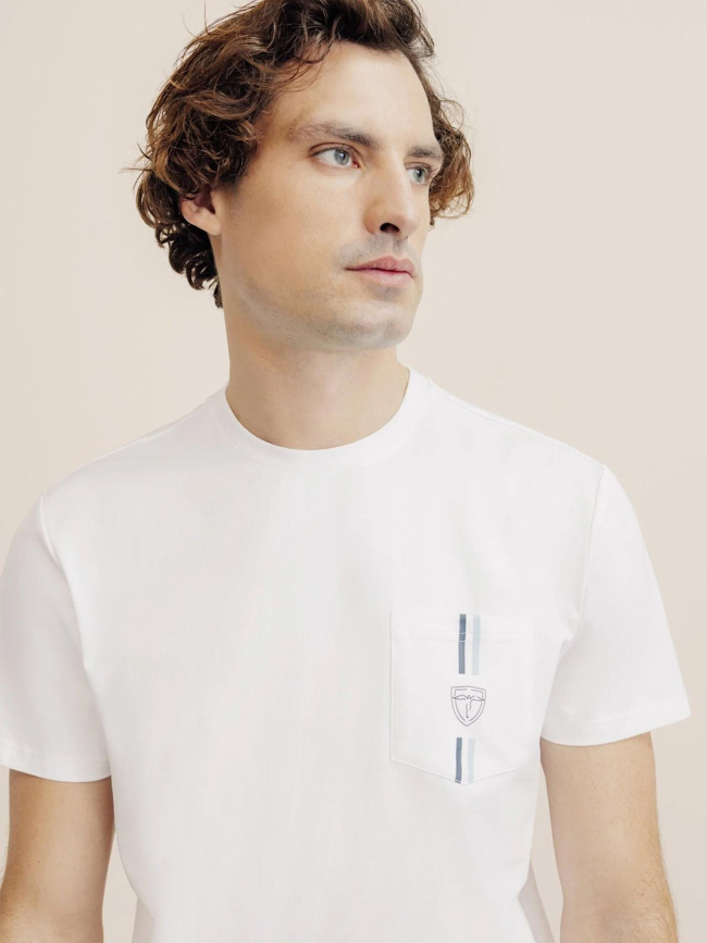 T-shirt à poche gouze blanc homme - Izac