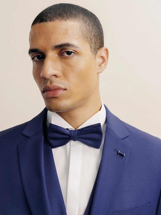 Costume 2 boutons en laine jfavori bleu marine homme - Izac