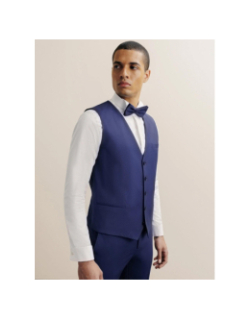 Gilet sans manches en laine jfavori bleu marine homme - Izac