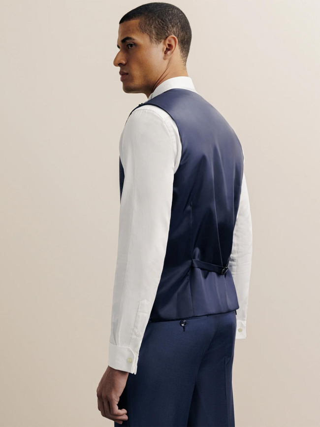 Gilet sans manches en laine jfavori bleu marine homme - Izac