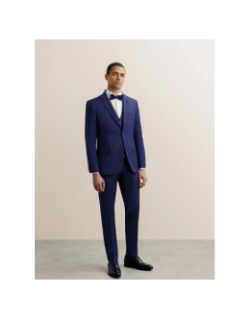 Gilet sans manches en laine jfavori bleu marine homme - Izac