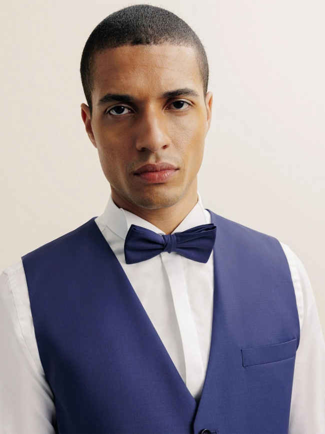 Gilet sans manches en laine jfavori bleu marine homme - Izac