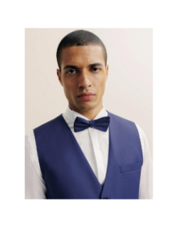 Gilet sans manches en laine jfavori bleu marine homme - Izac