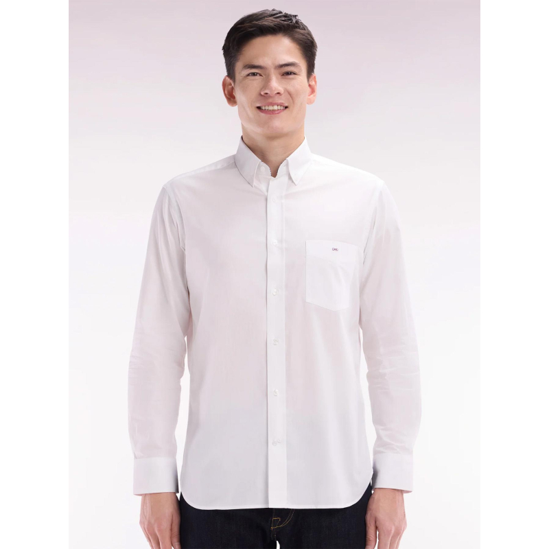 Chemise à coudières fleuries blanc homme - Eden Park