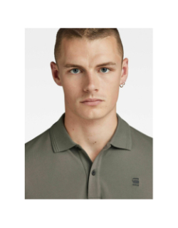 Polo overdyed slim kaki homme - G Star
