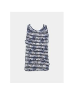 Débardeur rayé palmier moon bleu marine homme - La Maison Blaggio