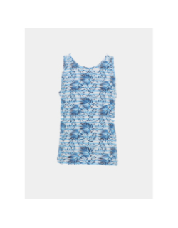 Débardeur rayé palmier moon bleu homme - La Maison Blaggio
