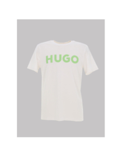 T-shirt dulivio blanc vert homme - Hugo